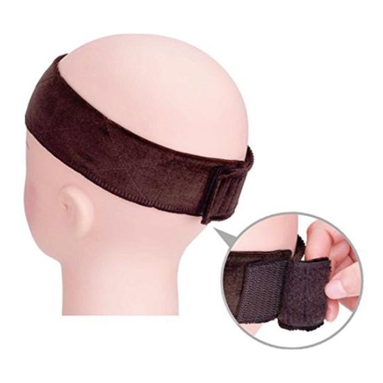 2Pcs Women Non Slip Velvet Wig Elastic Headband Band Adjustable Hair Scarf