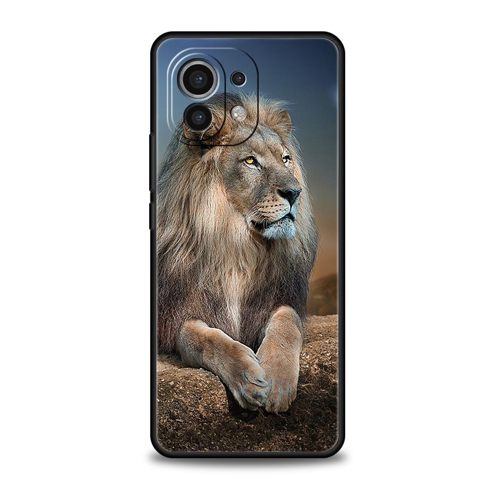 Tier Löwe Handyhülle Für Xiaomi Mi X3 X4 NFC F3 M3 M4 GT Note 9T 10T 10 11 Ultra 11T 11X 12 Pro Lite 5G Silikonhülle Fundas