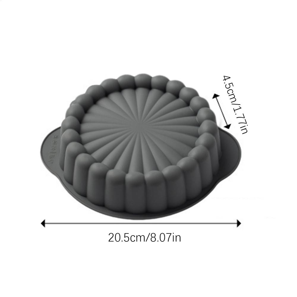 Flower Silicone Mold Round Sunflower Baking Molds Reusable Flower Baking Trays Large Cake Baking Pans for Valentine's Day