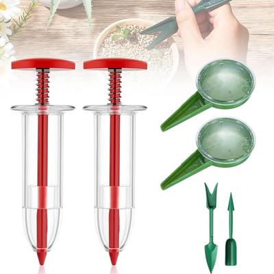 Mini Seeder Manual Seeder Small Seeder Adjustable Multi-functional Gardening Seed Planter Handheld Flower and Plant Sowing