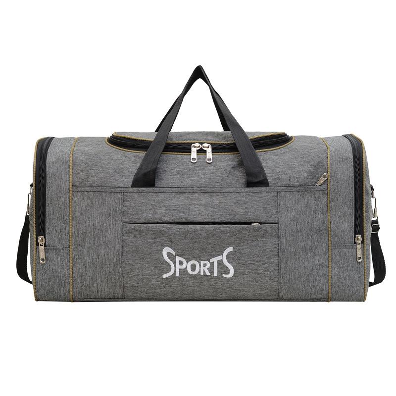 

Long and short trips out, large capacity, multi-pocket classification, portable travel bag, household clothing storage bag світло-сірого кольору