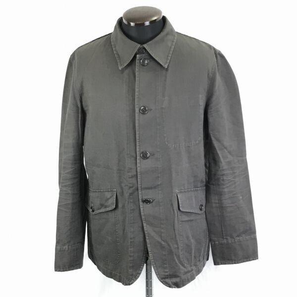 

Takeo Kikuchi Cotton Short Coat Jacket Size 3 Men s L Charcoal Gray Outer(USED)