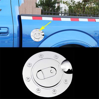 For Ford F150 2004-2008  Triple Chrome Fuel Gas Tank Door Cover Cap Plated ABS
