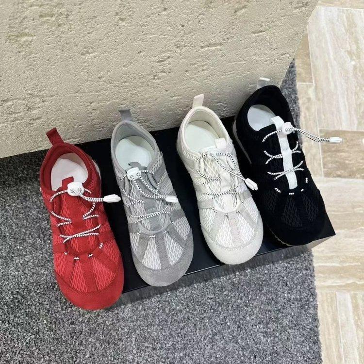 Ugly cute niche retro fishing net Forrest Gump shoes women's 2025 new breathable versatile platform leisure sports German training board shoes