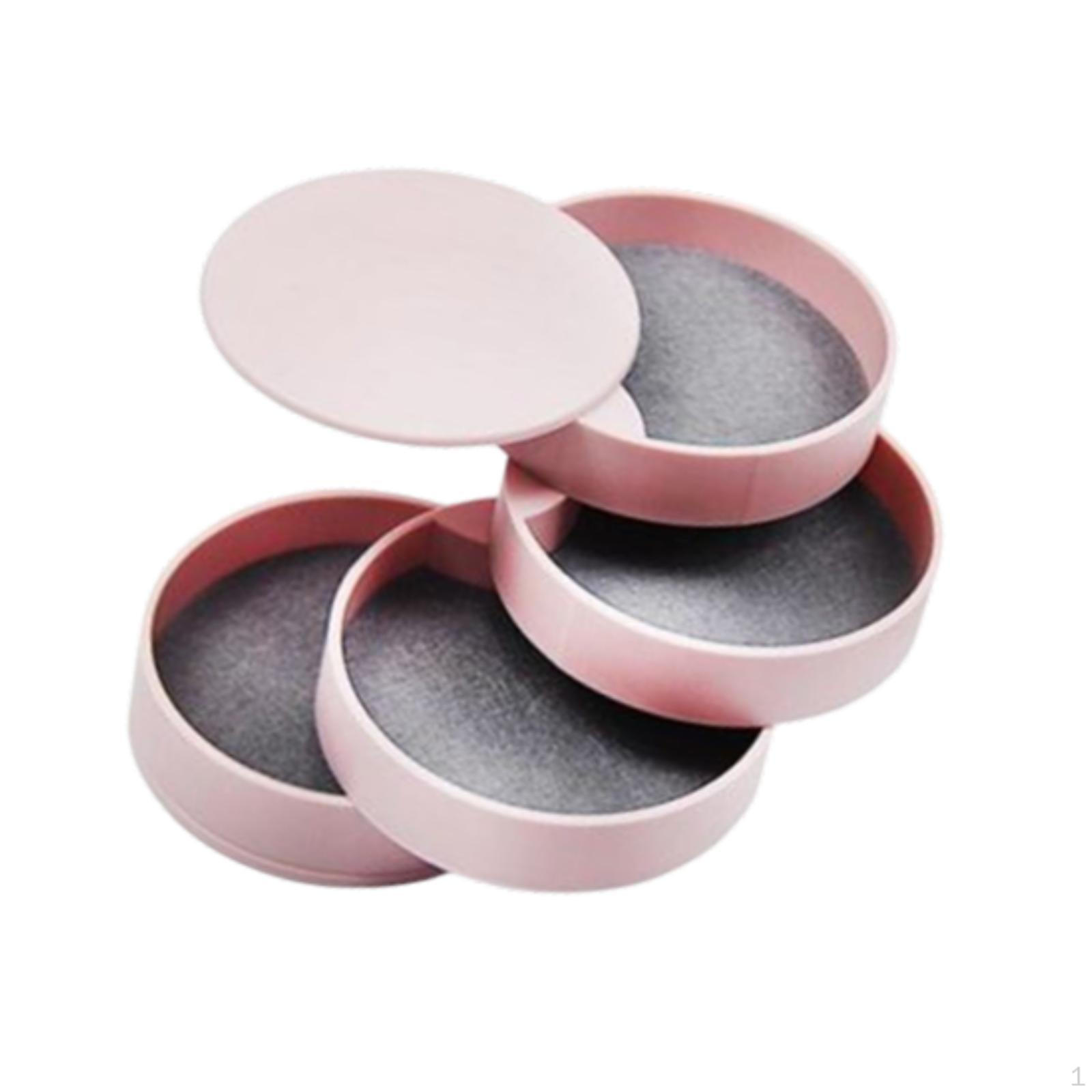 

5 Layer Rotating Jewelry Box Case Desktop Container Multifunction рожевий