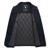 Men's 2023 Quilted Diamond Pattern Silk-Cotton Jacket - Lightweight Autumn Winter Shirt Style