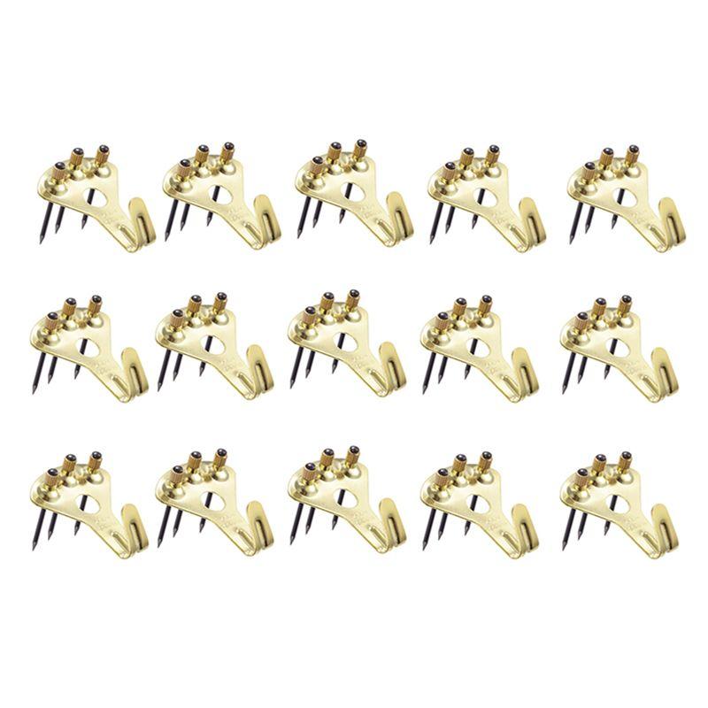 A74E-30Pack 100 Lbs Picture Frame Hangers Hooks With Nails Picture Hanging Hooks Heavy Mirror Hanging Kit