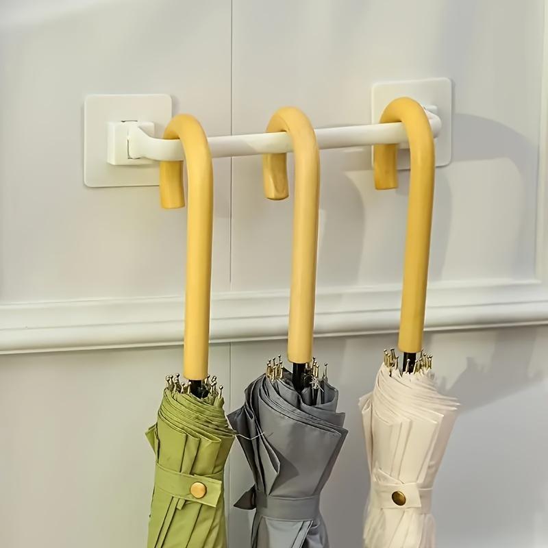 1pc Modern Wall-Mounted Umbrella Holder - Plastic, Casual Style, Easy Install, Space-Saving Design for Organizing Umbrellas and Draining Rainwater