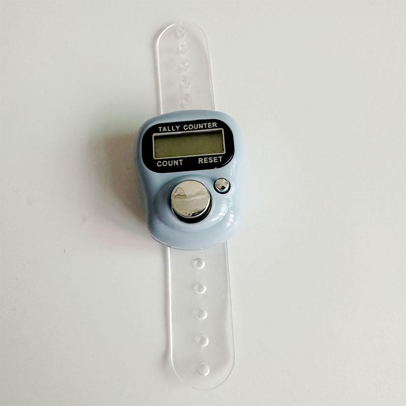 Міні-лічильник пальців РК-дисплея з електричним цифровим дисплеєм зі світловим підрахунком лічильника стібків маркер шиття в'язання ткання Будда молитися футбол