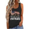 Womens Short Sleeve Blouses We The 250 Years Flag Print Womens Short Sleeve Shirts Casual Tank Top Womens Short Sleeve Tops