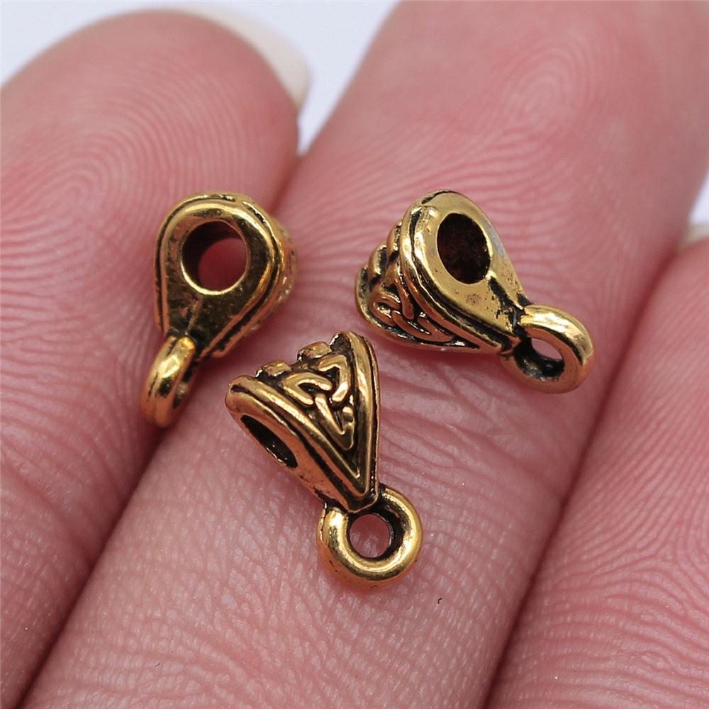 20pcs Triangle Hanging Buckle Beads Bails Connectors For DIY Jewelry Making Jewelry Findings Jewelry Accessories