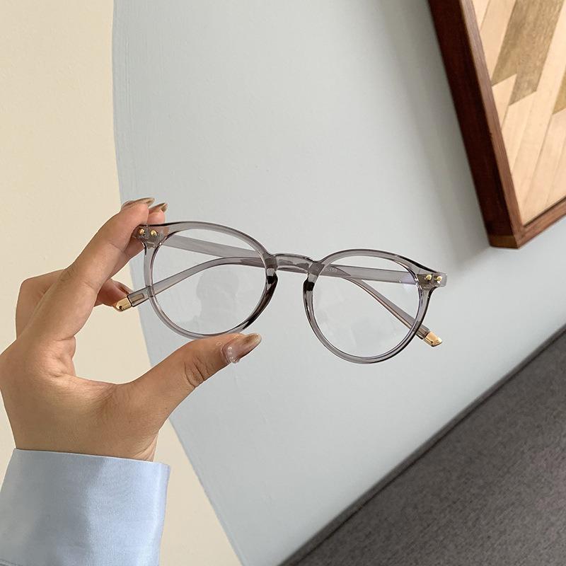 Vintage Round Optical Glasses Women Men Anti Blue Light Eyeglasses Frame Prescription Transparent Lens Spectacle Frame Unisex