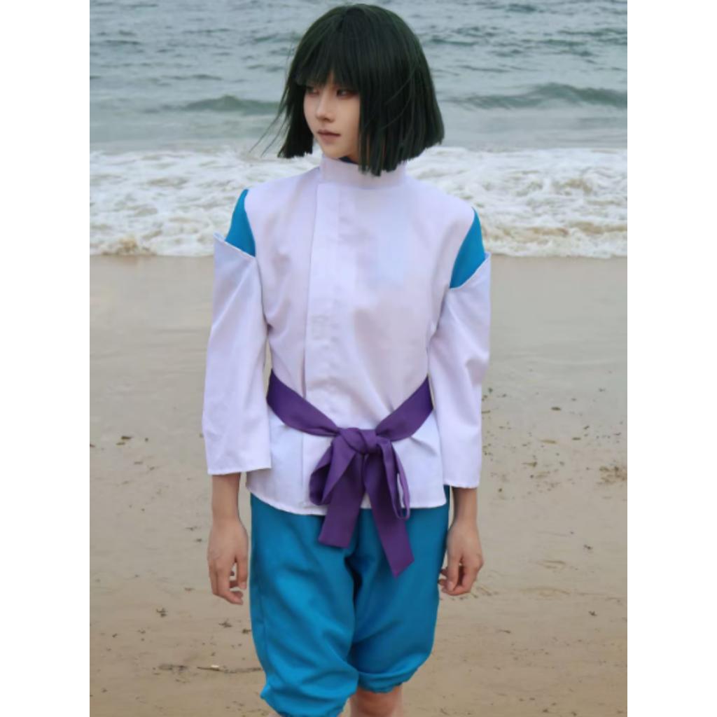 Nigihayami Kohakunushi Ogino Chihiro Away Costume Performance Uniform Suit Halloween Party Clothing Women