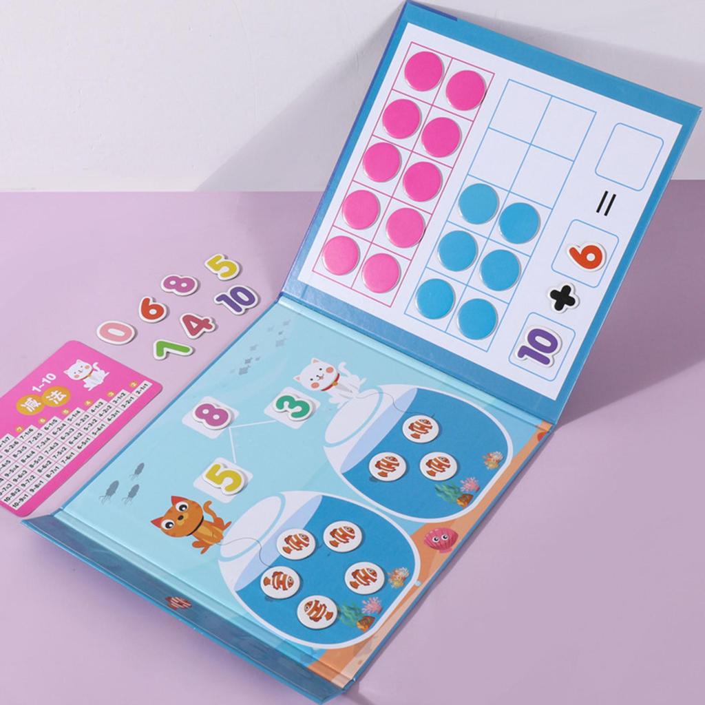 Ten Frame Set Learning Teaching Aids Math Toys for Elementary Boy Children