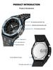 For Casio Octagonal Sport Watch GA2100/GA2110/GA-B2100 Modified Stainless Steel Metal Blue Diamond Case Strap Set Accessories