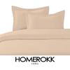 Duvet Cover - HOMEROKK - 220x240cm - 100% Cotton - 2 Pillowcases - IVORY