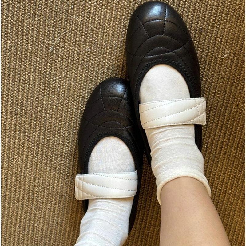 Fashion Retro Flat Shoes for Women Spring and Autumn 2025 New Round Toe Mary Jane Shoes Women's French Casual Sports Shoes for Women