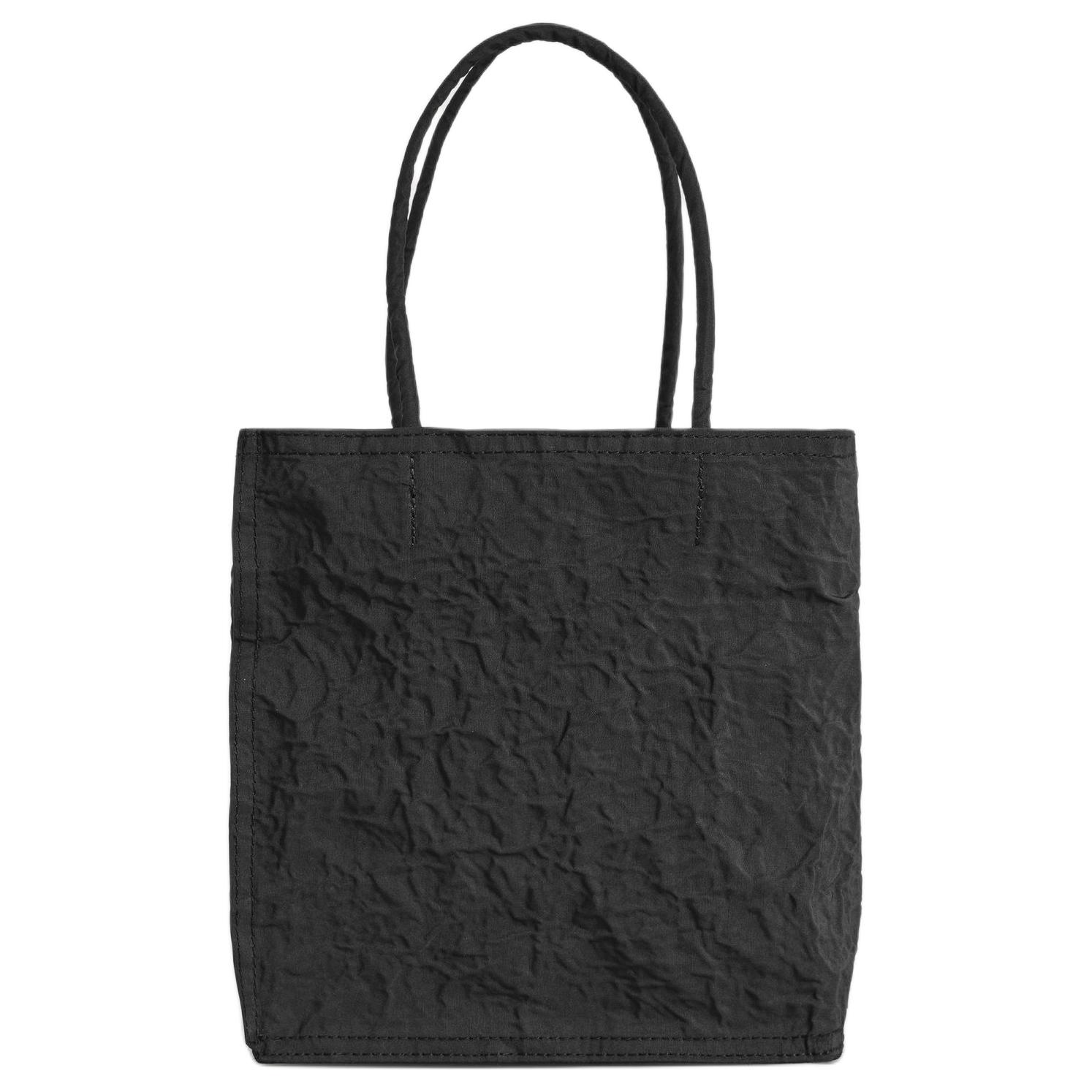 COS Surface Pleated Fabric Polyester Tote Shopping Bag Men tote bags Black 1316043001 Black 16090₽