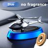 LANGJING Solar Car Air Freshener Perfume Helicopter Interior Decoration Rotating Aromatherapy Perfume Diffuser