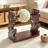 Embroidery Thread Organizer Rotatable Wooden Yarn Rack, Easy Assembly Ball Dispenser, Spinner Smooth Rotation Spool Stand for Crafting Projects