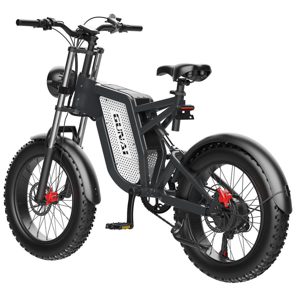 GUNAI MX25 Electric Bike 1000W Motor, 25AH Battery, 60KM Range, 50km/h Speed, 20*4.0 Inch Fat Tires, Hydraulic Oil Brake E-Bike