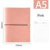 A5 B5 Business Leather Journal Notebooks 6 Ring Binder Planner with 100 Sheets  Blank Printed Loose-leaf Diary Notebook