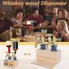 Wooden Whiskey Dispenser with Wine Stopper Decanter Suitable for Home Bar Party Tools Wine Beverage Dispenser