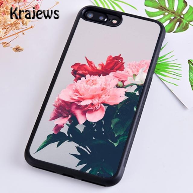 Krajews Peony Sunflowe Rose Daisy Plants Flower Phone Case For iPhone 17 Air 16 15 14 Plus 11 12 13 Pro Max Coque Fundas