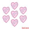 10PCS Wholesale Pink Bow Crown Lips Embroidery Patches For Clothing DIY Thermoadhesive Patches On Clothes Iron On Patch Backpack