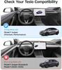 Rear Center Console Organizer [Partitioned Storage & Stable Installation] Backseat Storage Box for Tesla 2023-2025 Model 3/Y