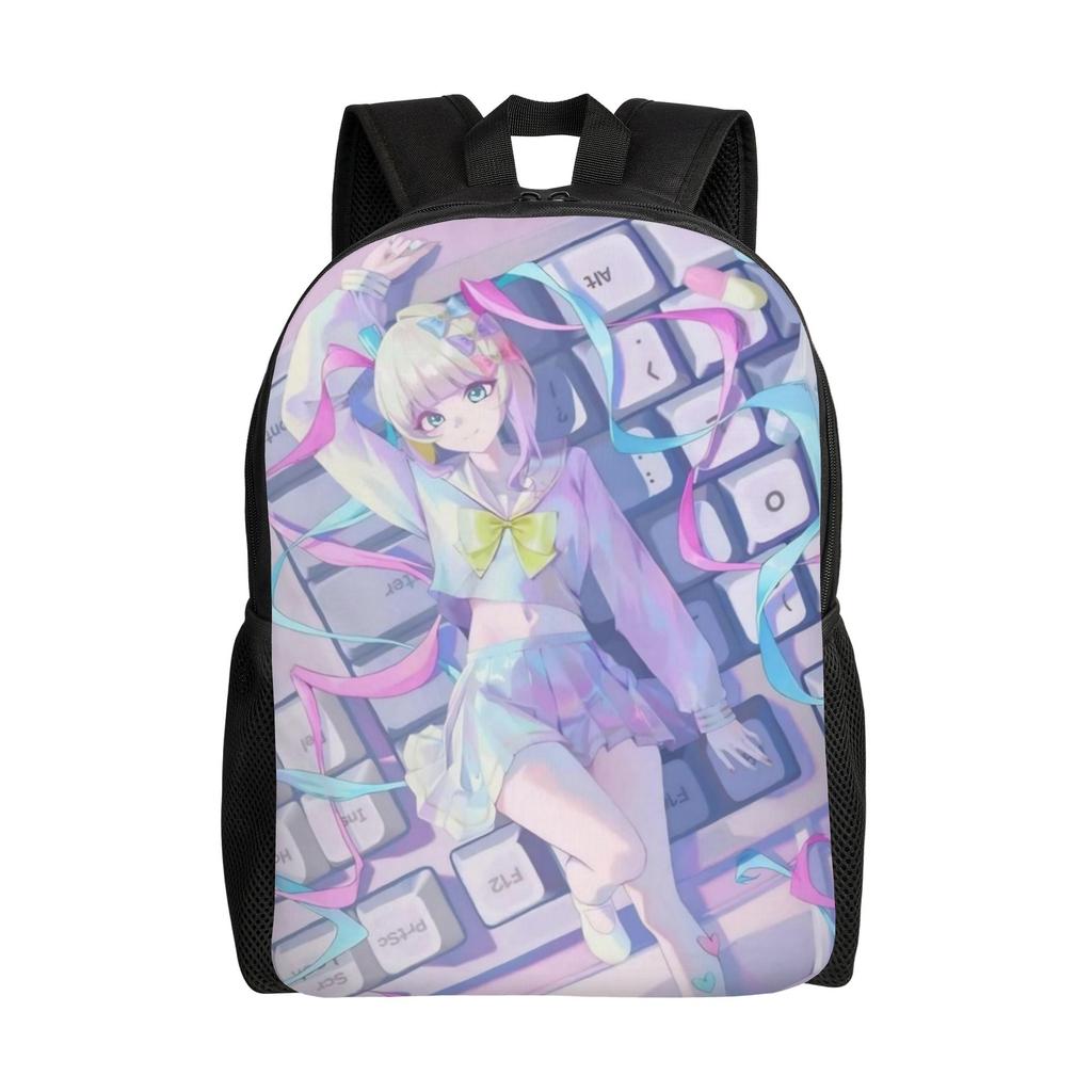 OMG Kawaii Angel Backpack for Men Women Casual Student Hiking Travel Daypack Anime Game Laptop Computer Canvas Bags with Pocket