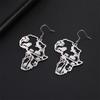 My Shape Africa Map Animal Earrings for Women Lions Elephant Monkey Giraffe Tree Stainless Steel African Jewelry Gifts Female