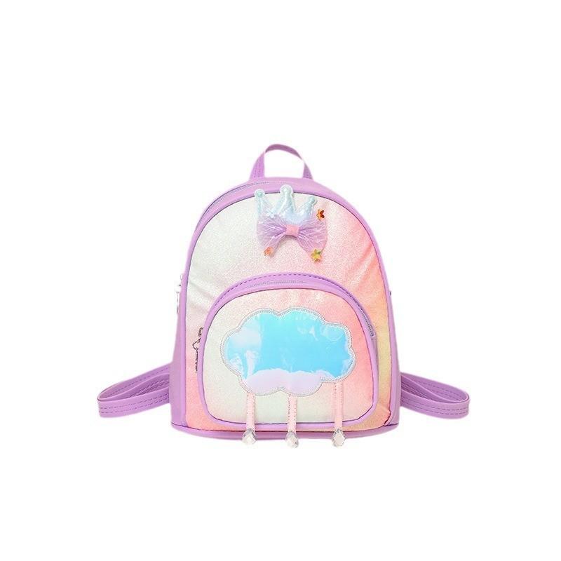 Adorable Floral Pattern Hard Shell Backpack For Kindergarten Kids Unisex