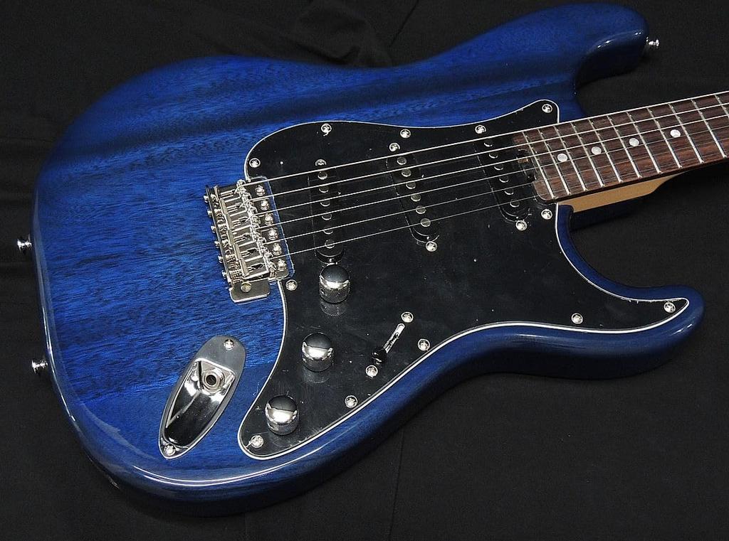 Schecter STB R Schecter Stratocaster Type Mahogany Body Electric Guitar Blue OL-ST-22-MH See-through