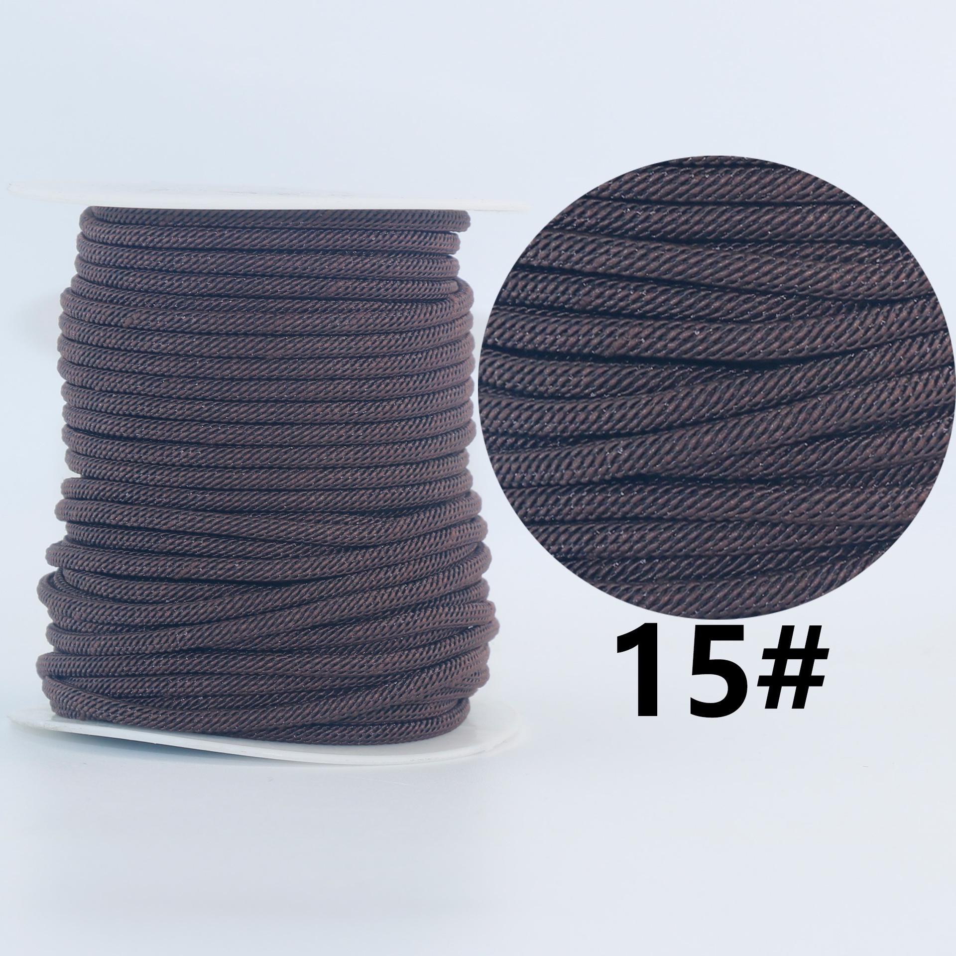 

3 мм Миланский шнур для изготовления украшений своими руками: Рулон нейлонового шнура из нефрита для ожерелья, браслета и аксессуаров для пряжи для сумки 3mm, approx 30m per roll