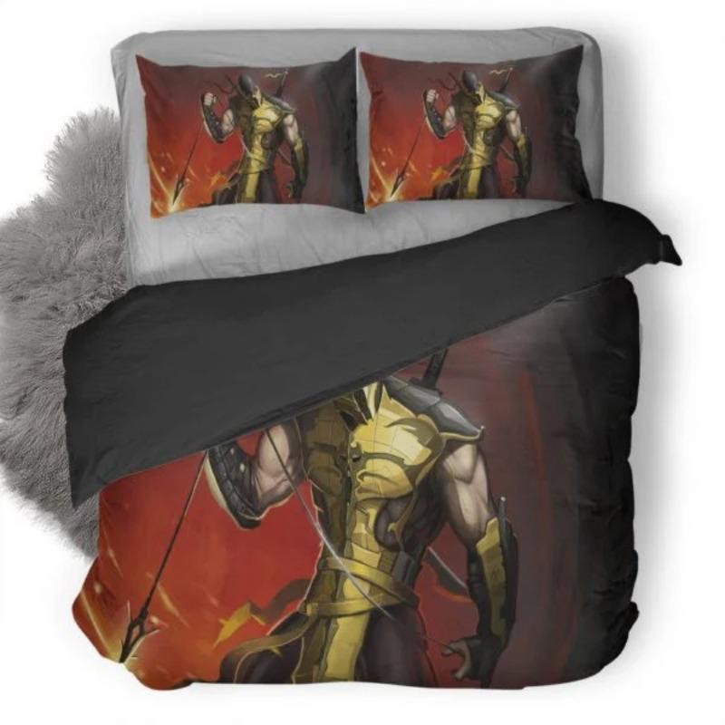 Mortal Kombat 3D Printed Duvet Cover Pillowcase Bedding Set Twin Full Queen King Size For Bedroom Decor