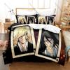Cool Anime Manhwa Style Duvet Cover + 2 Pillowcases, Noblesse Printed Bedding Set Soft Material Nice Birthday & Holiday Present