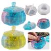 2Pcs Storage Box Resin Mold Jewelry Holder Box with Lid Epoxy Mold Home Ornament