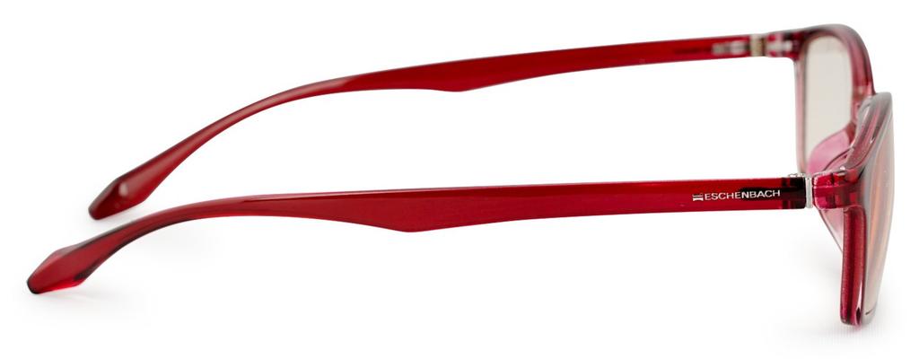 ESCHENBACH Bifocal Reading Glasses, Blue Light Blocking, PC Viewer, Clear Red, +2.5 Degrees, 2993-1225