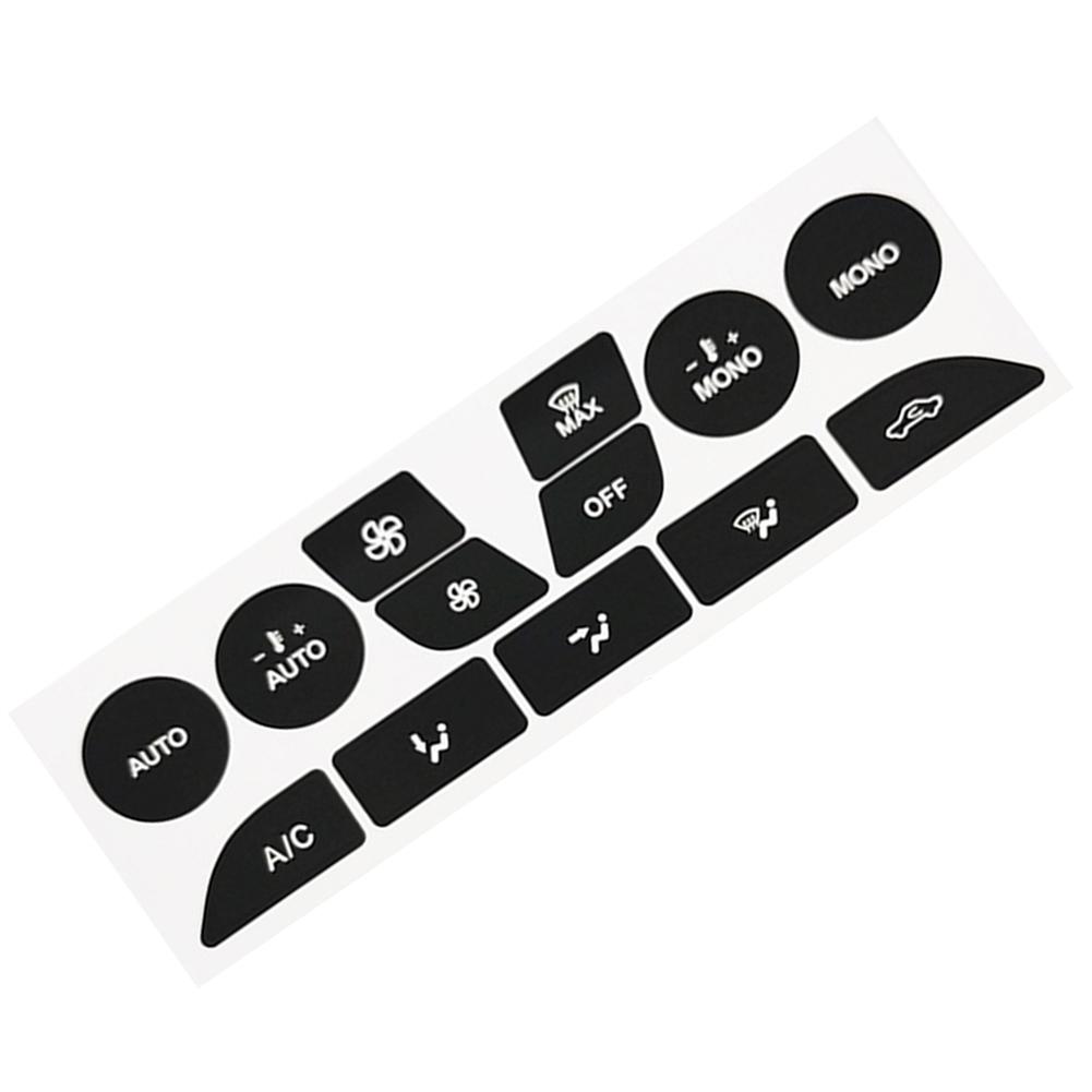 Practical Car Vinyl Climate Repair Decals Button Sticker Air Dashboard Accessories for Ford Focus 2 MK2 99-05