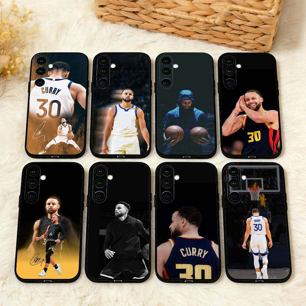 Sports Star S-Stephen C-Curry Phone Case For Samsung A73,72,71,53,52,51,22,91,80, Soft Black Cover