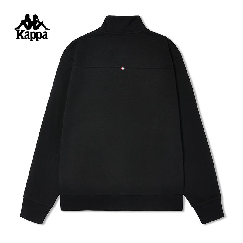 Kappa Back-to-back New Spring and Autumn Sports Jacket Men's Stand Up Collar Cardigan Sweatshirt Trend
