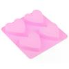 1Pcs 4 Cavity Handmade Silicone Soap Mold Heart 3d Craft Soap Making For Candle