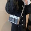 Small Bag Camera Shoulder Bag PU Funny Box Bag Mini   Wedding