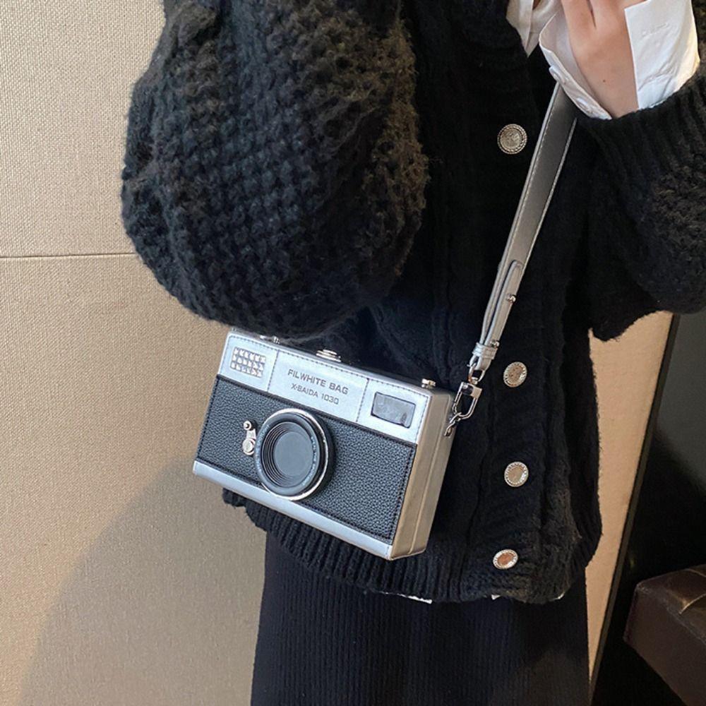 Small Bag Camera Shoulder Bag PU Funny Box Bag Mini   Wedding