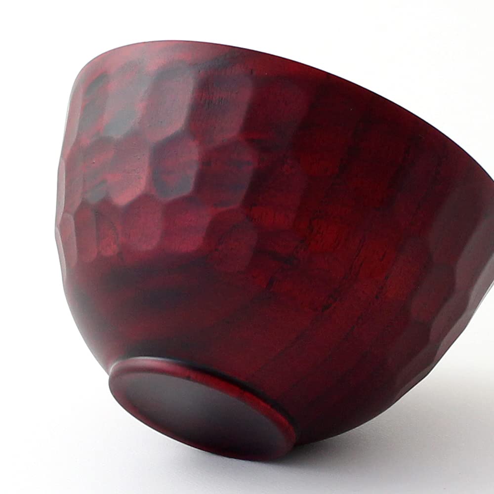 Kishu Kakuda Seibei Soup Bokoboko Bowl Dishwasher Wine Red Lacquerware, Shoten, Bowl, S, Wooden, Nano-coated, Safe, WR-455745