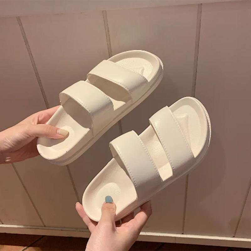 Thick-soled Sandals and Slippers Women's Summer Ins Tide Net Red Fashion Wear Retro Hong Kong-style Harajuku Style Beach Shoes