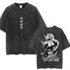 Washed 90s Vintage Anime Jujutsu Yuta Okkotsu Tshirt Harajuku Fashion Manga Men Women Short Sleeve Loose Cotton Casual T Shirts