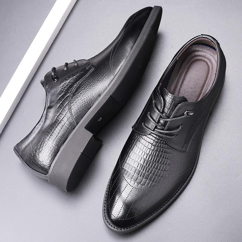 

[69 yuan for 1 piece] Dress business leather shoes, the first layer cowhide men s shoes are casual and do not return or change genuine leather. 38
