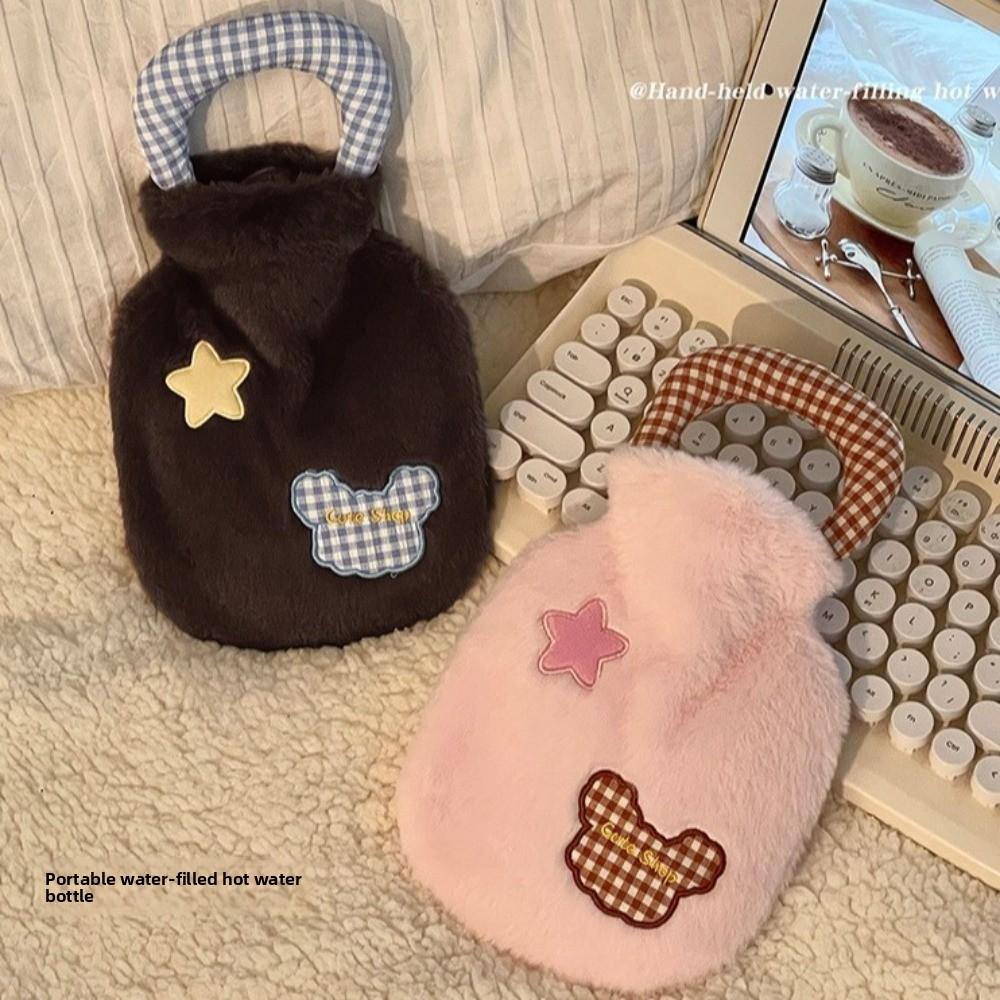 400ml Period Hot Water Bag Soft Cover Warm Water Bag Hand Feet Warmer  for Hot and Cold Compress